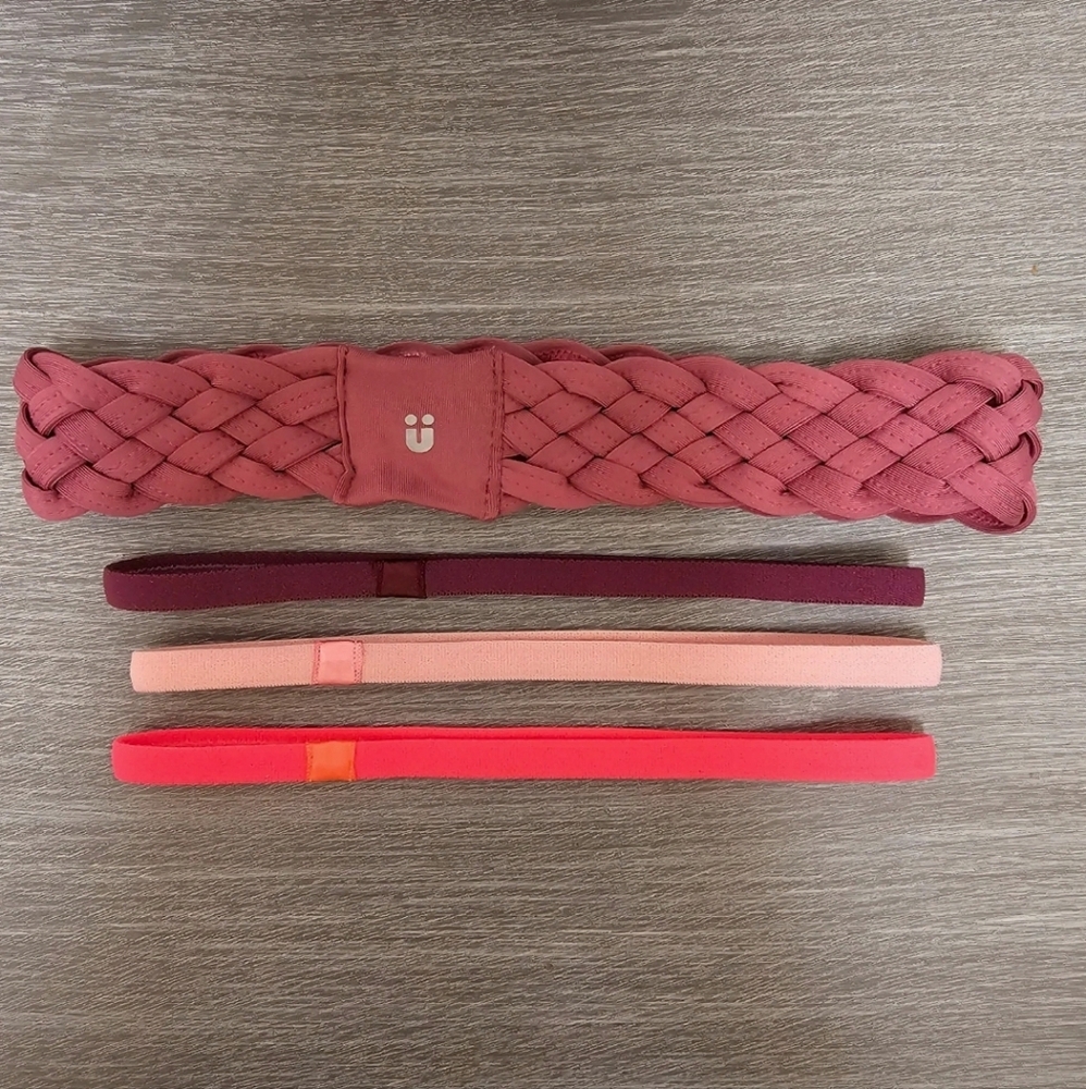 🦋 5 For $10 🦋 Bundle of 4 Pink and Purple Stretchy Headbands